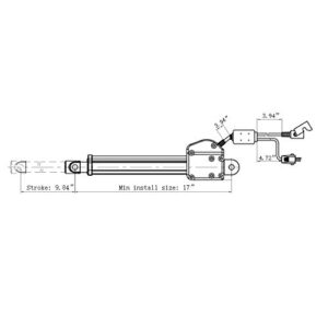 Kaidi Linear Actuator Model KDYJT006-20 Power Recliner Lift Chairs Motor Replacement