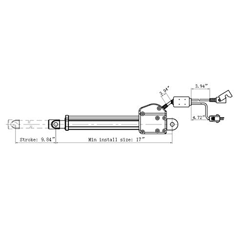 Kaidi Linear Actuator Model KDYJT006-20 Power Recliner Lift Chairs Motor Replacement