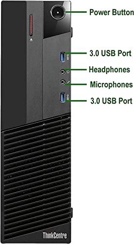 LENOVO SFF Computer Desktop PC, Intel Core i7 3.4GHz Processor, 16GB Ram, 128GB SSD, 2TB HDD, Wireless Keyboard & Mouse, WiFi | Bluetooth, New 24" FHD LED Monitor, Win 10 Pro (Renewed)