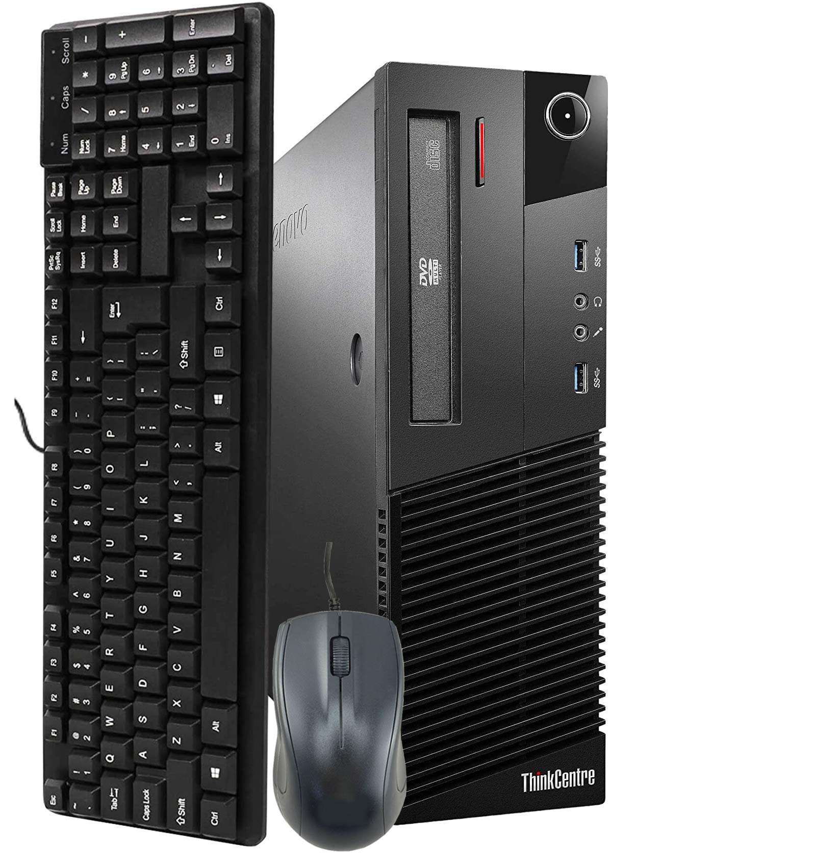 Lenovo M93P SFF Computer Desktop PC, Intel Core i7 3.4GHz, 16GB Ram, 256GB M.2 SSD, 2TB HDD, Keyboard & Mouse, WiFi | Bluetooth, Nvidia GeForce GT 1030 2GB DDR5, Win 10 Pro (Renewed)