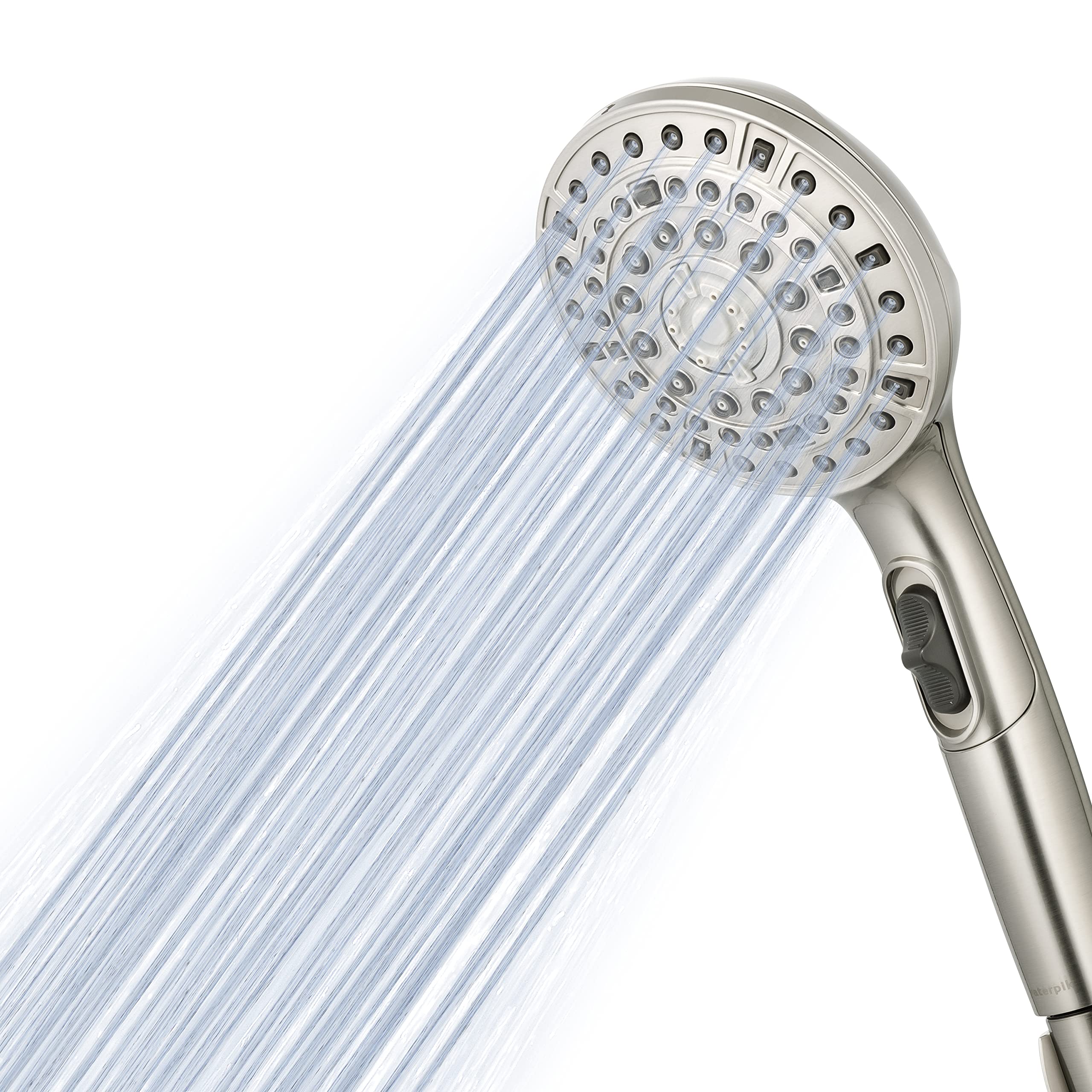 Waterpik 7-Mode PowerPulse Massage Hand Held Brushed Nickel Shower Head with EasySelect. VOT-669E?