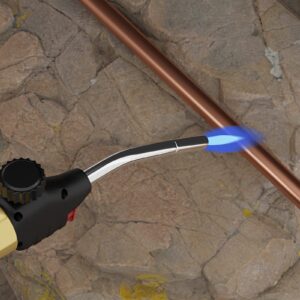 RTMMFG Trigger Start Gas Welding Torch Propane High Intensity Torch Adjustable Webbed Flame Torch, Fuel by Propane