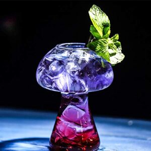 Mushroom Design Cocktail Glass 380ml Wine Water Cocktails Lemonade Juice Glass Bartender Special Beer Wine Glasses Goblet Cooler Cup