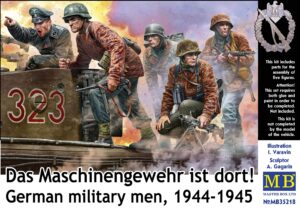 master box 35218 1/35 german military men 1944-1945 das maschinengewehr ist dort