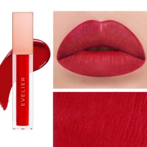 evelier luxury line: muse - moisturizing smooth creamy fruity colors lipstick lipgloss - for sexy lips, highly pigmented, instant shine lip gloss (raspberry red)