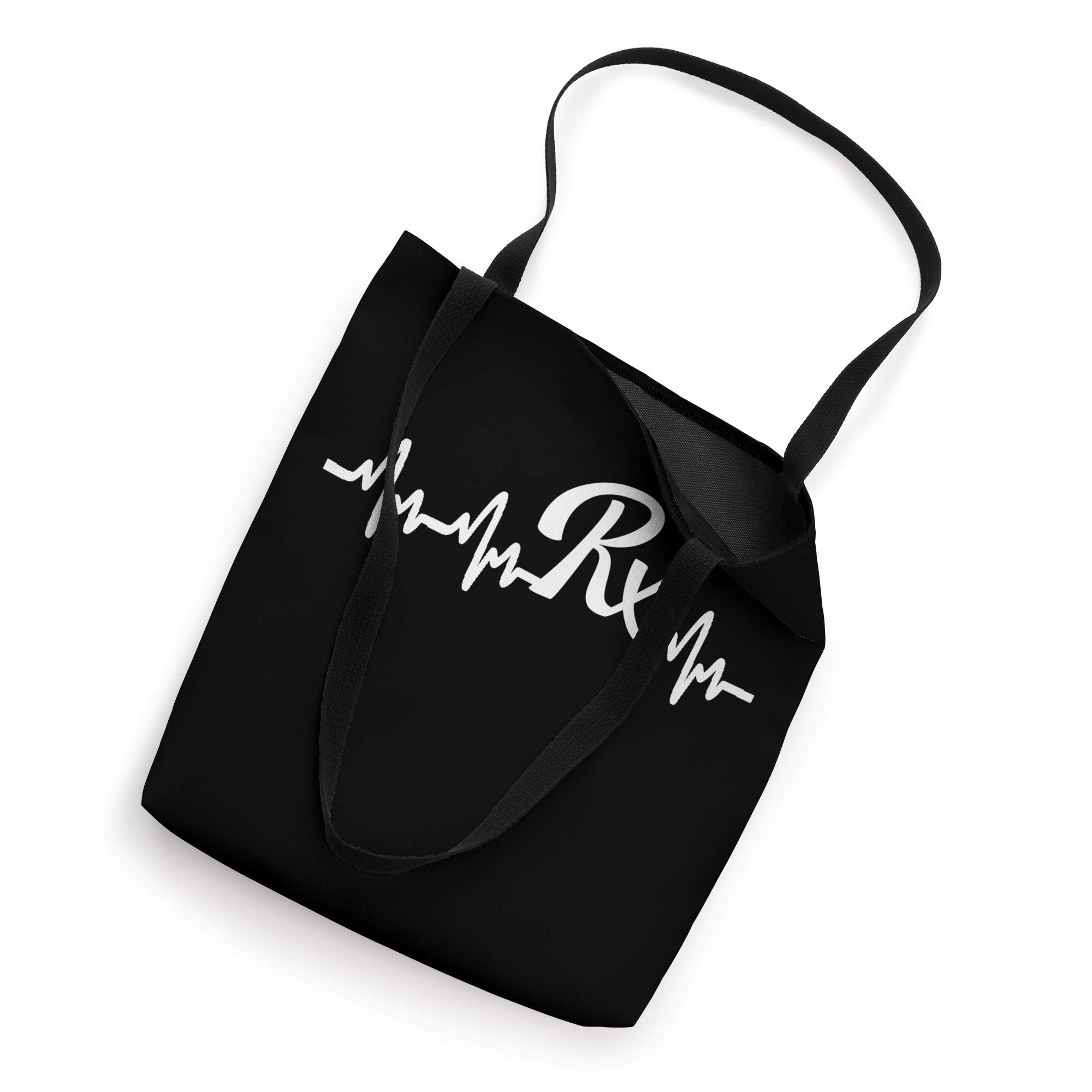 Rx Pharmacist Pharmacy Prescription Symbol EKG ECG Heartbeat Tote Bag