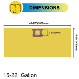 SpaceTent 5 Pack 90673 Bags for Shop Vac 15-22 Gallon Wet/Dry Vacs, part # 90673 9067300, Shop Vac 90673 Filter Bags Type J