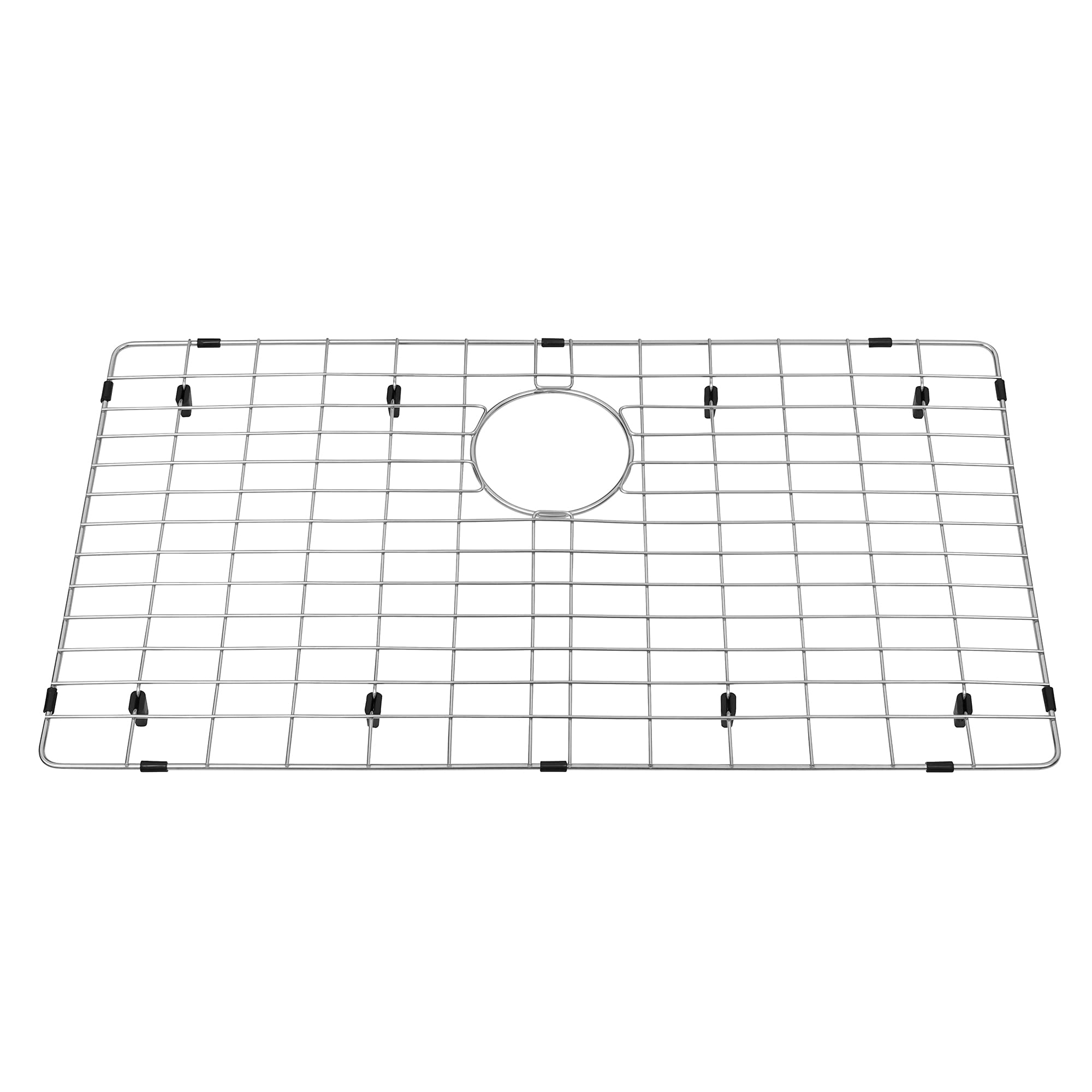 MONSINTA Kitchen Sink Grid and Sink Protector, Stainless Steel Sink Grids 28 3/4" x 15 3/4" with Rear Drain for Single Sink Bowl, Sink Bottom Grid, Sink Grate