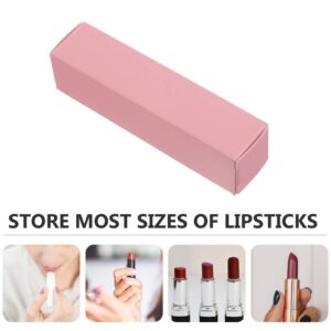 ARTIBETTER 50Pcs Empty Lip Gloss Box Paper Lipstick Perfume Packaging Boxes Containers Lipstick Packaging Paper Case for Lip Gloss Storage Pink