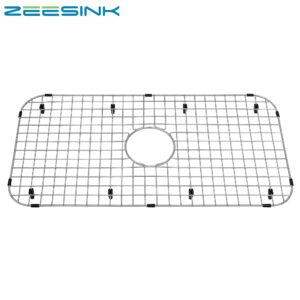 Zeesink Sink Protectors for Kitchen Sink,Sink Grid Size 27 13/16" X 14 5/16",Stainless Steel Sink Grid and Sink Protector,Sink Grate with Center Drain,Sink Bottom Grid