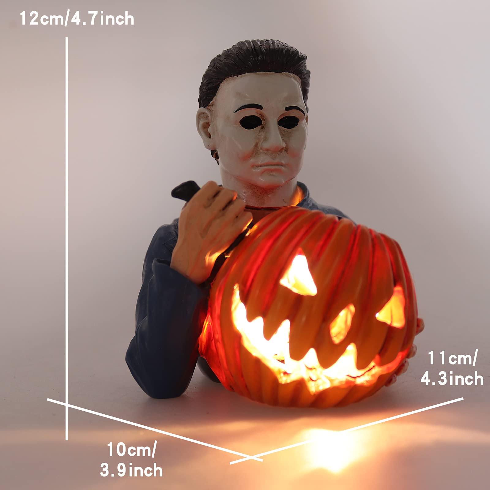 nezababy Light Up Michael Myers Statue Halloween Decoration Sam Trick ...