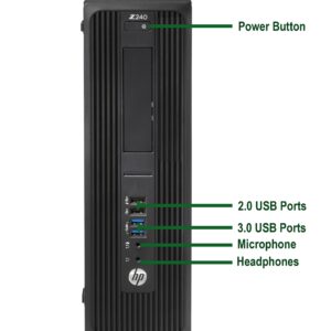 HP Z240 Small Form Computer Desktop PC, Intel Core i5 6500 3.2GHz Processor, 16GB DDR4 Ram, 256GB NVMe SSD, WiFi | Bluetooth, Wireless Keyboard & Mouse, Win 10 Pro (Renewed)