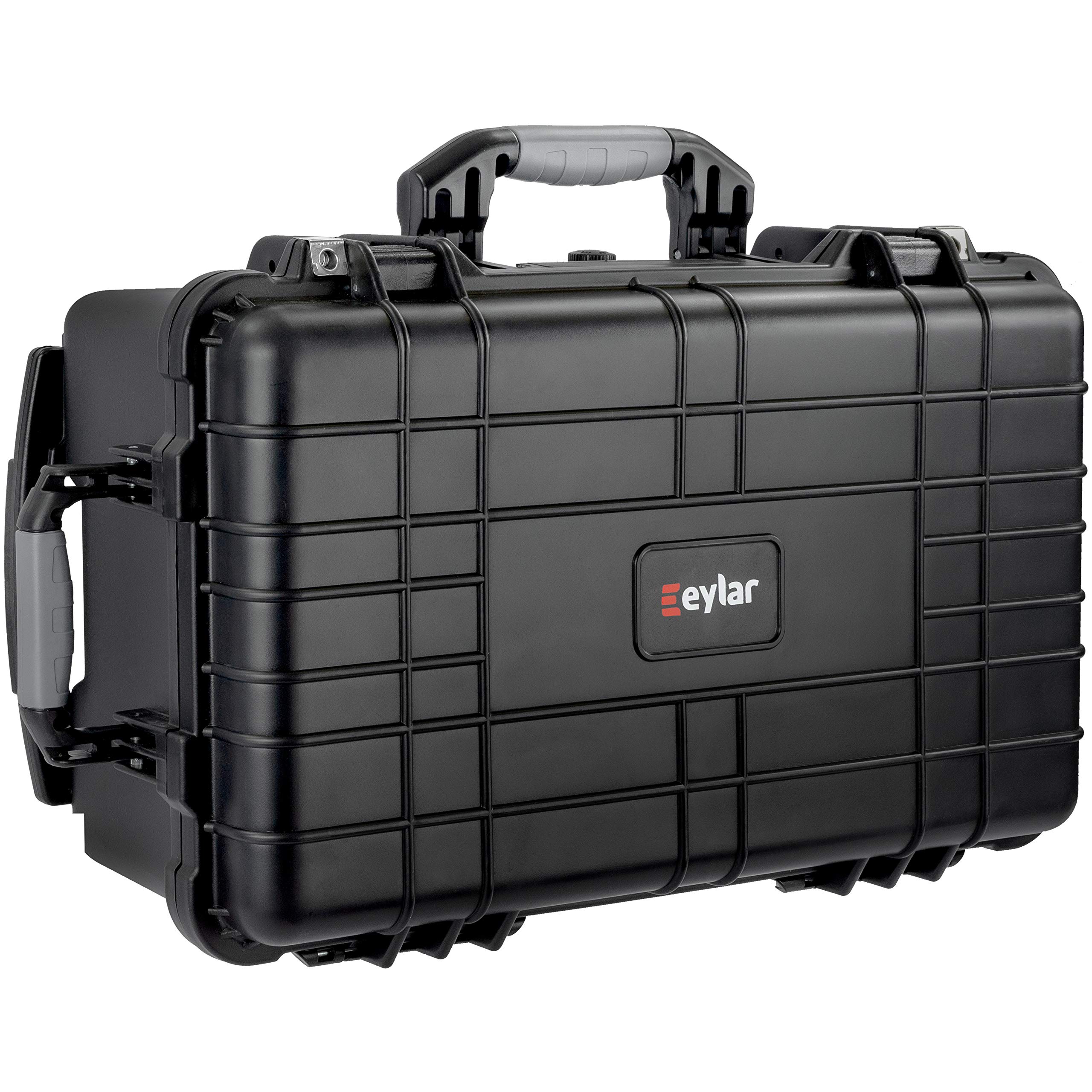 Eylar 22" Carry-On Travel Roller Gear, Camera, Tools, Equipment Hard Case Waterproof w/Foam Black