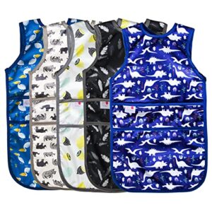 Joyo roy Bibs For Baby Boy Baby Bibs For Boy Baby Bib Baby Bibs For Eating Toddler Bibs Bibs For Toddlers Waterproof Bibs Plastic Bibs For Babies Feeding Bibs Baby Smock For Eating Plastic Bibs