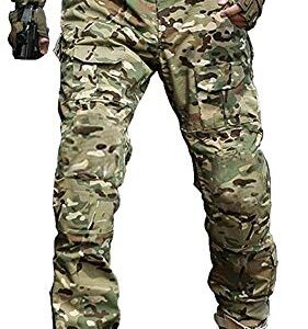 TRGPSG Men's Hiking Pants, Outdoor Work Cargo Pants Workwear WG4F CP Camo 38