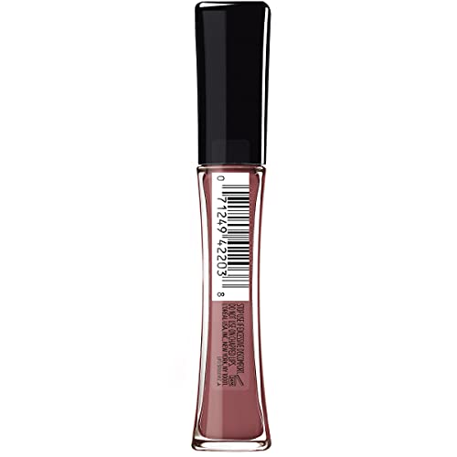 L'Oreal Paris Infallible Pro Gloss Plump Lip Gloss with Hyaluronic Acid, Long Lasting Plumping Shine, Lips Look Instantly Fuller and More Plump, Radiant Mauve, 0.21 fl. oz.