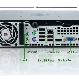HP 8200 USFF Computer Desktop PC, Intel Core i5 3.1GHz Processor, 8GB Ram, 320GB Hard Drive, WiFi | Bluetooth, 1080p Webcam, Wireless Keyboard & Mouse, 20 Inch Monitor, Windows 10 (Renewed)