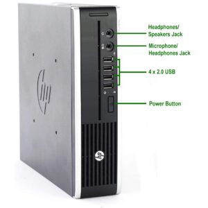 HP 8200 USFF Computer Desktop PC, Intel Core i5 3.1GHz Processor, 8GB Ram, 320GB Hard Drive, WiFi | Bluetooth, 1080p Webcam, Wireless Keyboard & Mouse, 20 Inch Monitor, Windows 10 (Renewed)