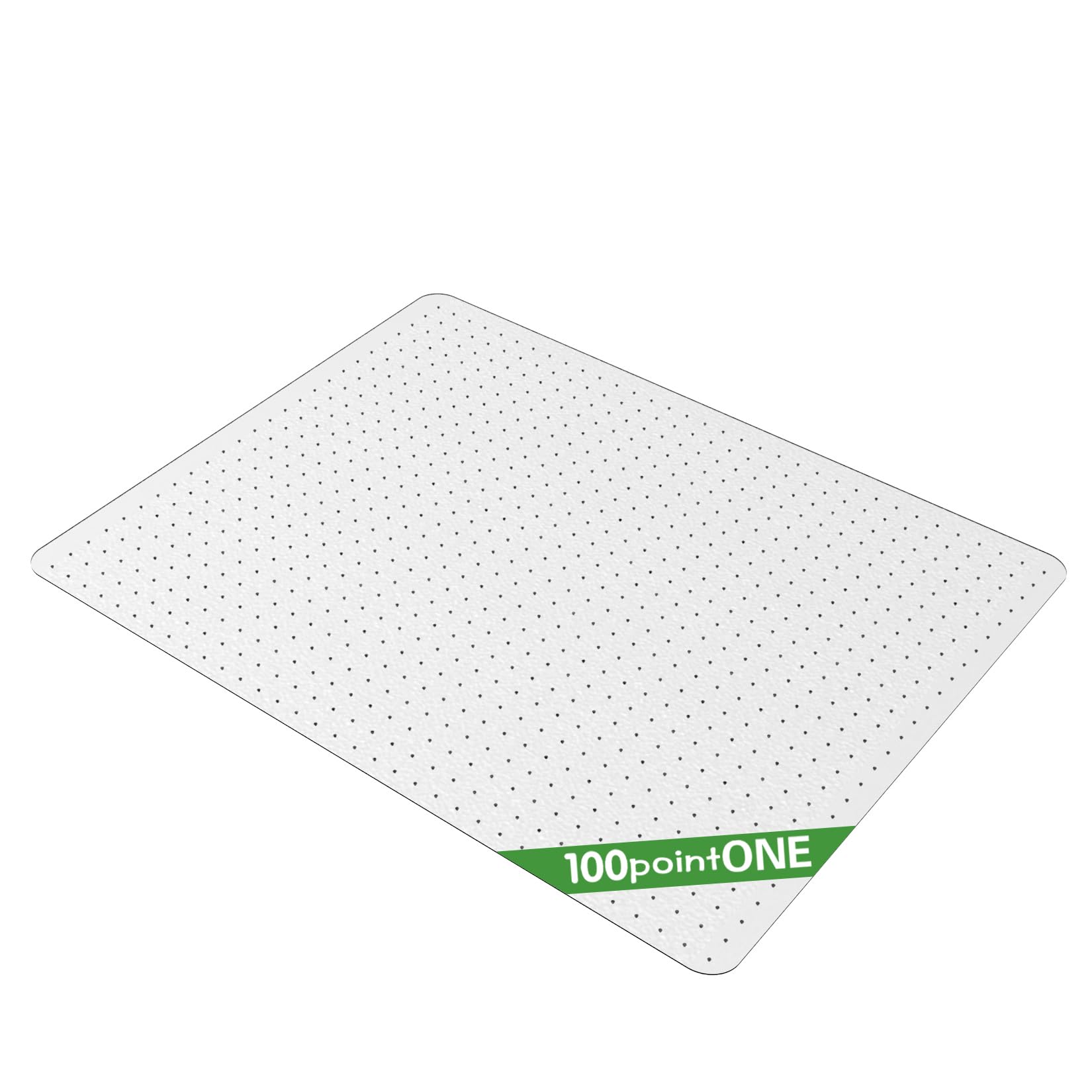 100pointONE Chair Mat for Carpet - 46" × 60" Clear Office Chair Mat for Low Pile Carpeted Floors (Rectangle)