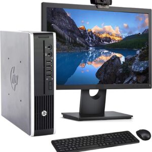 HP 8200 USFF Computer Desktop PC, Intel Core i5 3.1GHz Processor, 8GB Ram, 320 GB Hard Drive, WiFi | Bluetooth, 1080p Webcam, Wireless Keyboard & Mouse, 22 Inch Monitor, Windows 10 (Renewed)