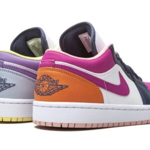 Jordan Womens WMNS Air Jordan 1 Low SE DJ4342 400 Mismatched Purple/Magenta - Size 6W