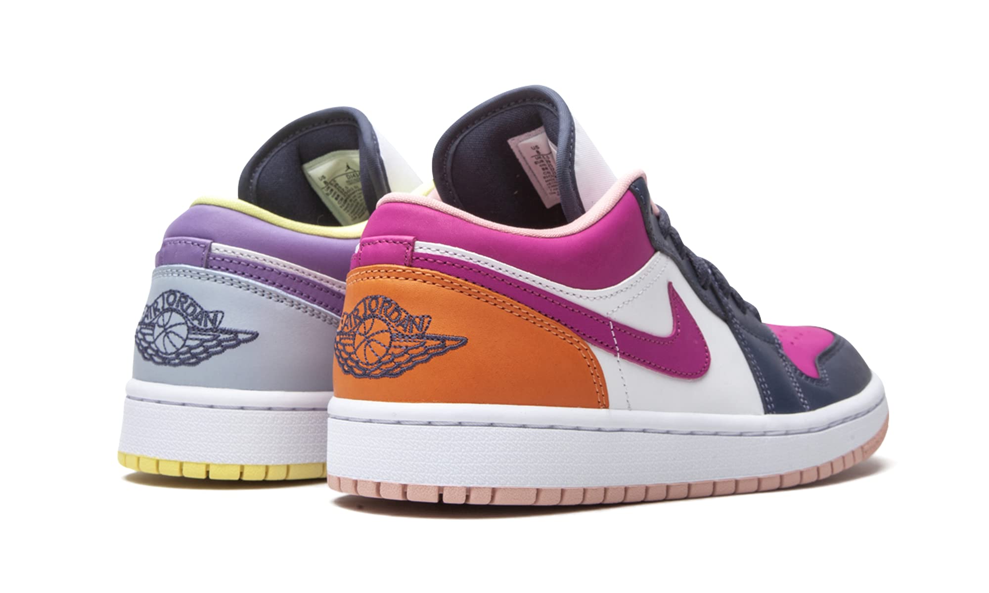 Jordan Womens WMNS Air Jordan 1 Low SE DJ4342 400 Mismatched Purple/Magenta - Size 6W