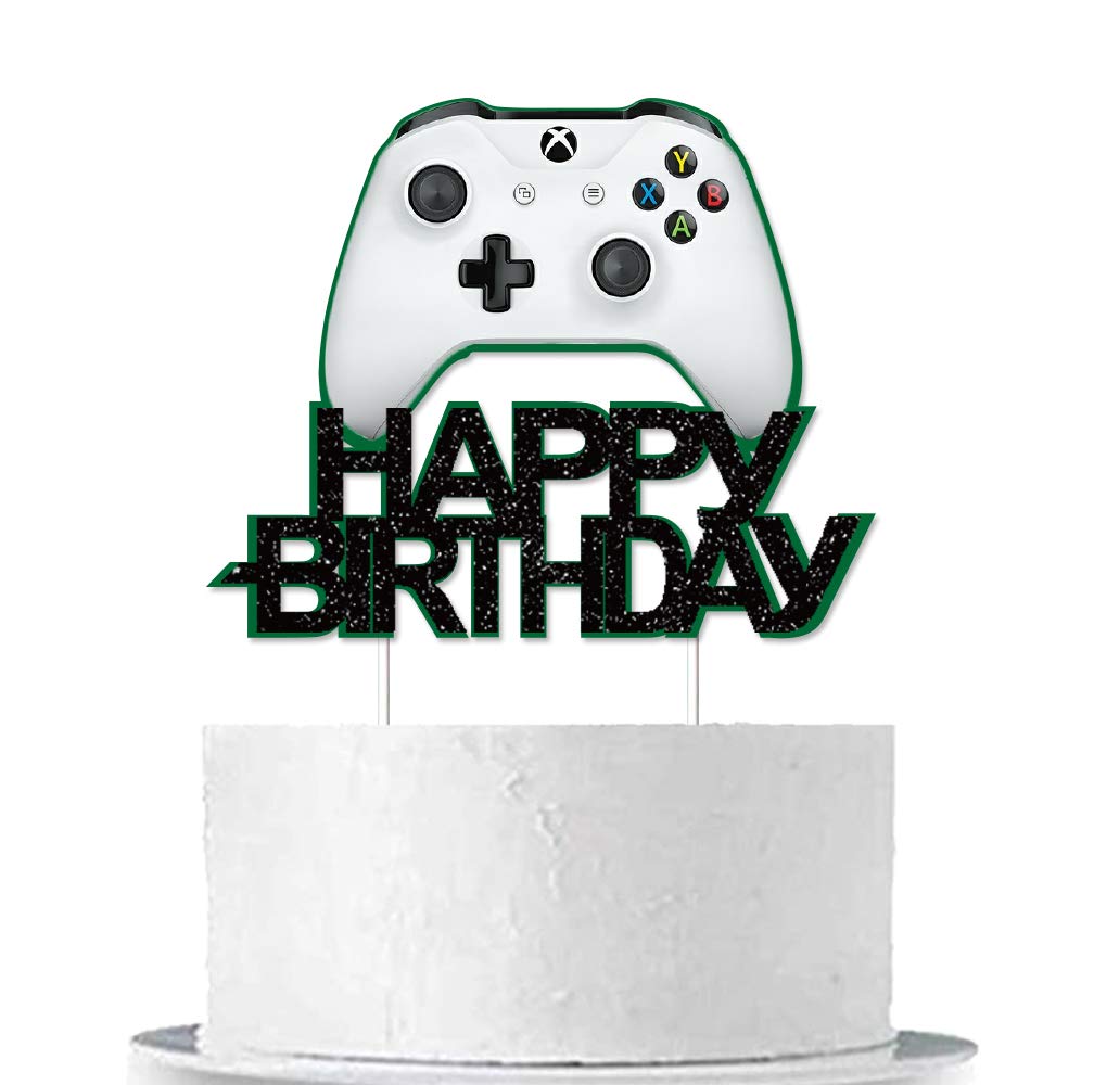 Watercolor Video Game Cake Topper for Birthday