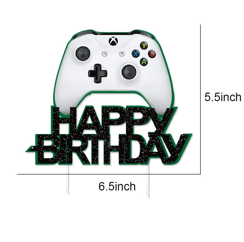 Watercolor Video Game Cake Topper for Birthday