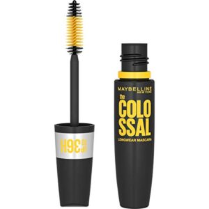 maybelline volum' express colossal waterproof mascara makeup , very black, 1 count