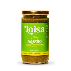 Loisa Sofrito Cooking Sauce, Non-GMO, No-MSG, No Preservatives, No Artificial Coloring, No Artificial Flavors, Vegan, Pure Latin Flavor, 12 oz, Pack of 1