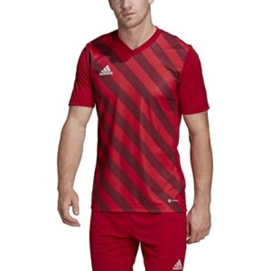 adidas men's entrada 22 graphic jersey, team power red/shadow red, large