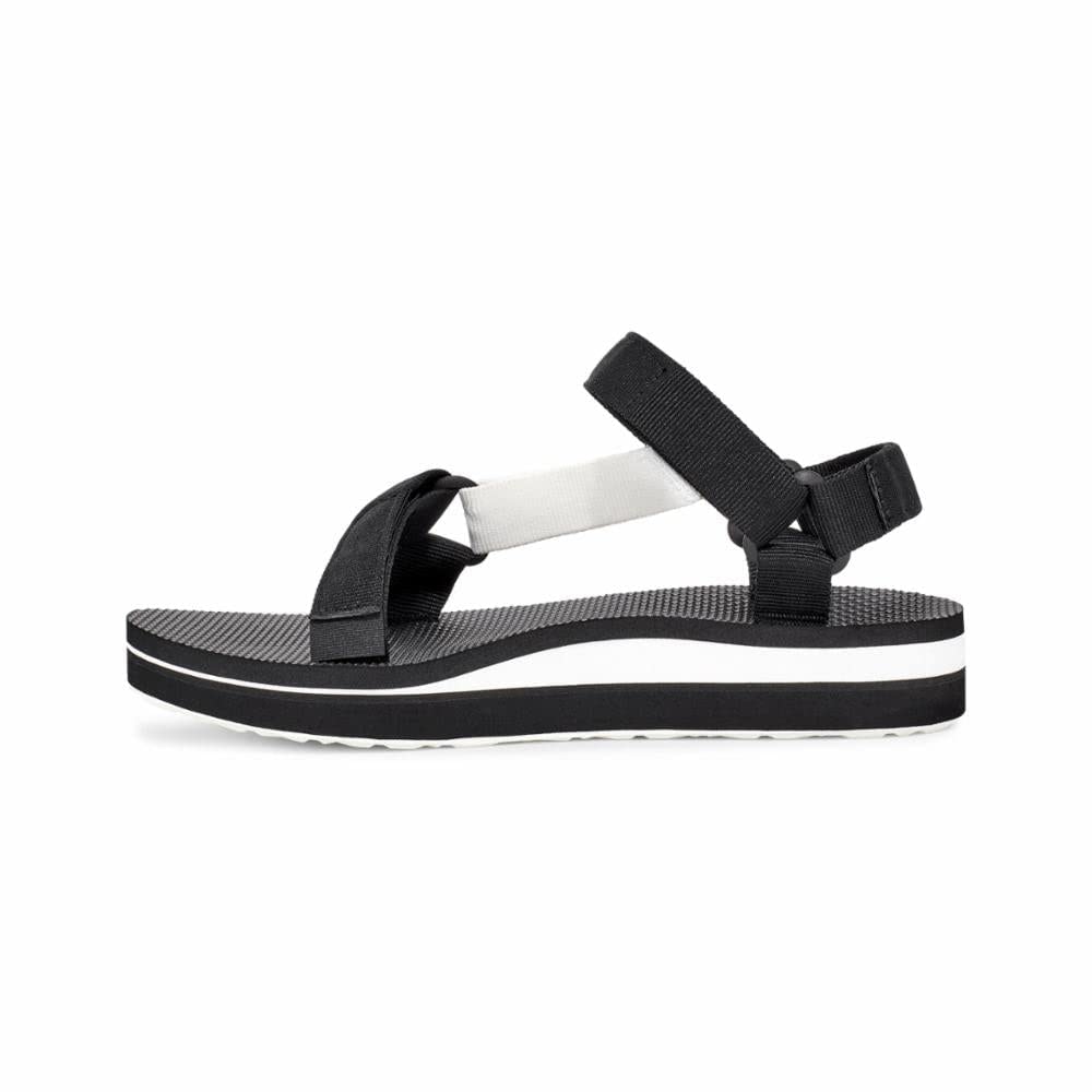 Teva Women's Midform Universal Sandal, Black/Bright White, 7