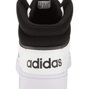 adidas Adult Hoops 3.0 Mid Core Black/Core Black/White 11