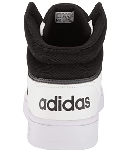 adidas Adult Hoops 3.0 Mid Core Black/Core Black/White 11