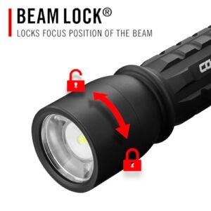 Coast XP9R 1200 Lumen USB-C RECHARGEABLE-DUAL POWER LED Flashlight With PURE BEAM SLIDE FOCUS And Top Grade Aluminum Build