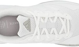 adidas womens Gamecourt 2 Tennis Shoe, White/White/Grey, 7.5 US