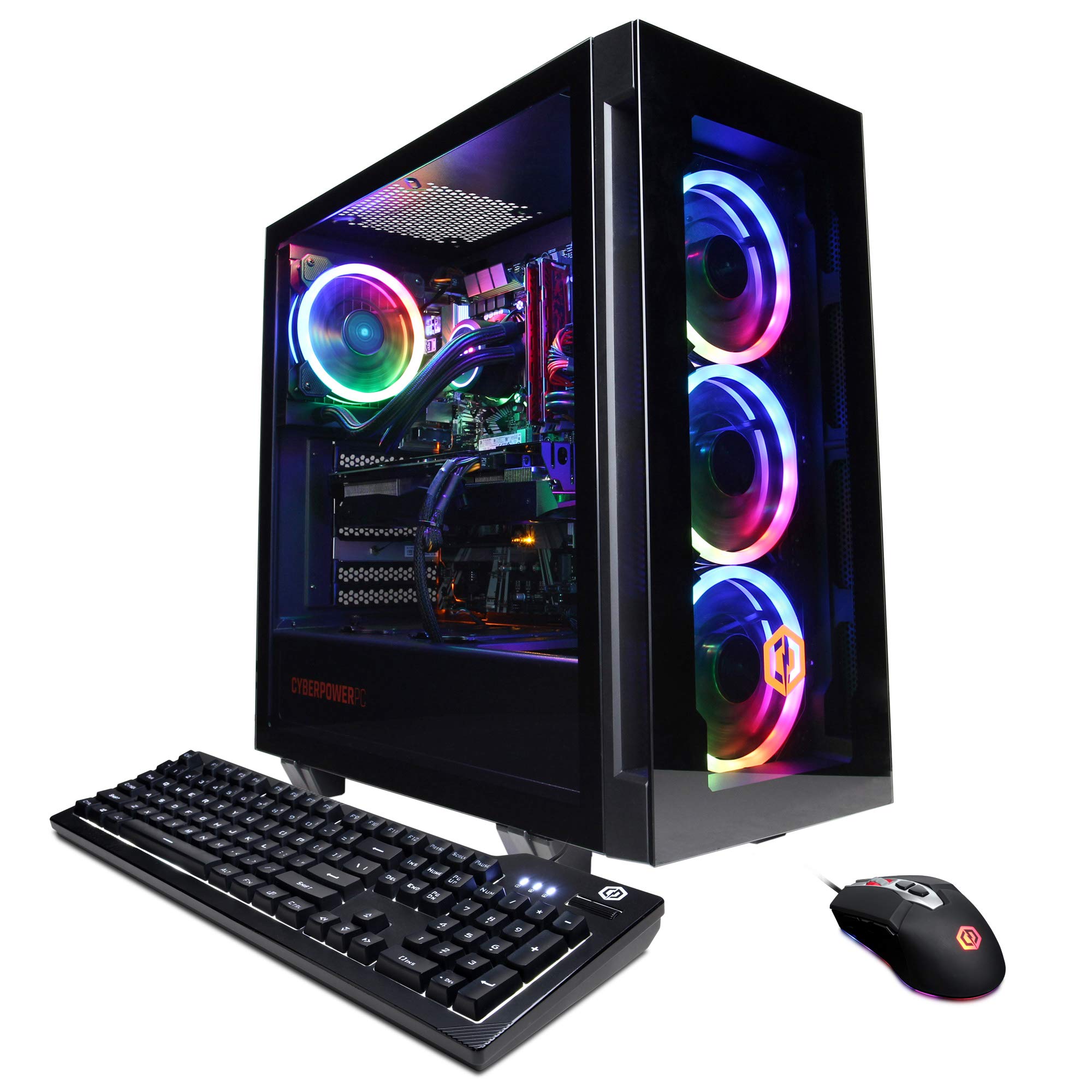 CyberpowerPC Gamer Xtreme VR Gaming PC, Intel Core i7 11700KF 3.6GHz, GeForce RTX 3080 10GB, 16GB DDR4, 500GB NVMe SSD, 2TB HDD, WiFi Ready & Windows 10 Home (GXiVR8080A21, Black)