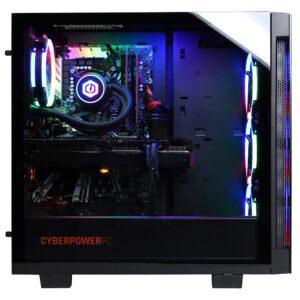 CyberpowerPC Gamer Xtreme VR Gaming PC, Intel Core i7 11700KF 3.6GHz, GeForce RTX 3080 10GB, 16GB DDR4, 500GB NVMe SSD, 2TB HDD, WiFi Ready & Windows 10 Home (GXiVR8080A21, Black)