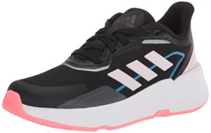 adidas women's x9000l1 running shoe, core black/almost pink/acid red, 6