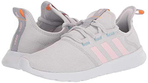 adidas Women's Casual Running Shoe, Dash Grey/Clear Pink/Flash Orange, 6.5