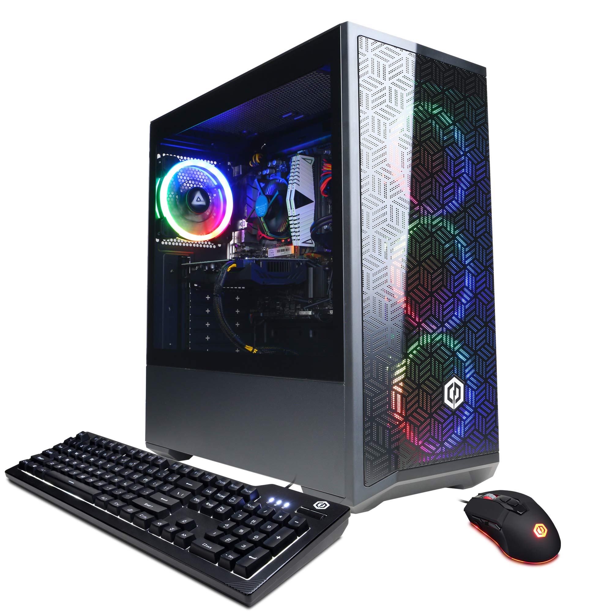 CyberpowerPC Gamer Xtreme VR Gaming PC, Intel Core i5 11400F 2.6GHz, GeForce RTX 3060 12GB, 16GB DDR4, 500GB NVMe SSD, 1TB HDD, WiFi Ready & Windows 10 Home (GXiVR8480A8, Black)