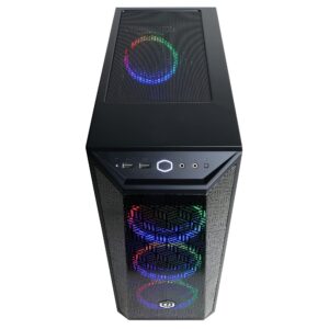 CyberpowerPC Gamer Xtreme VR Gaming PC, Intel Core i5 11400F 2.6GHz, GeForce RTX 3060 12GB, 16GB DDR4, 500GB NVMe SSD, 1TB HDD, WiFi Ready & Windows 10 Home (GXiVR8480A8, Black)