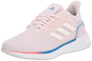 adidas women's eq19 running shoe, almost pink/white/turbo, 7.5