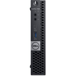 Dell Optiplex 7060 Micro Form Factor Desktop, Intel 6-Core i7 8700T 2.4Ghz, 32GB DDR4, 512GB NVMe M.2 SSD, USB Type C, Windows 10 (Renewed)