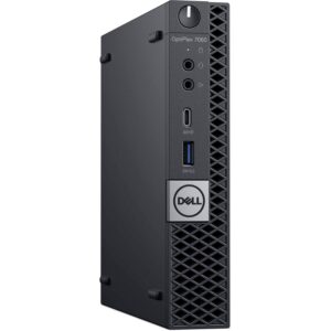 Dell Optiplex 7060 Micro Form Factor Desktop, Intel 6-Core i7 8700T 2.4Ghz, 32GB DDR4, 512GB NVMe M.2 SSD, USB Type C, Windows 10 (Renewed)