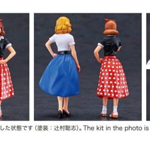 Hasegawa FC10 1/24 Figure Collection Series 50's American Girls Figure (Set of 2) Plastic Model