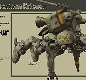 Hasegawa - 1:20 Space Type Humanoid Unmanned Interceptor Großer Hund Schwarzer Hund