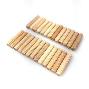 replacementscrews wooden dowel pins compatible with ikea part 101345 wood dowels (pack of 24)