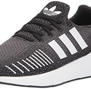 adidas Women's Swift Run 22 Sneaker, Black/White/Grey, 8