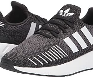 adidas Women's Swift Run 22 Sneaker, Black/White/Grey, 8